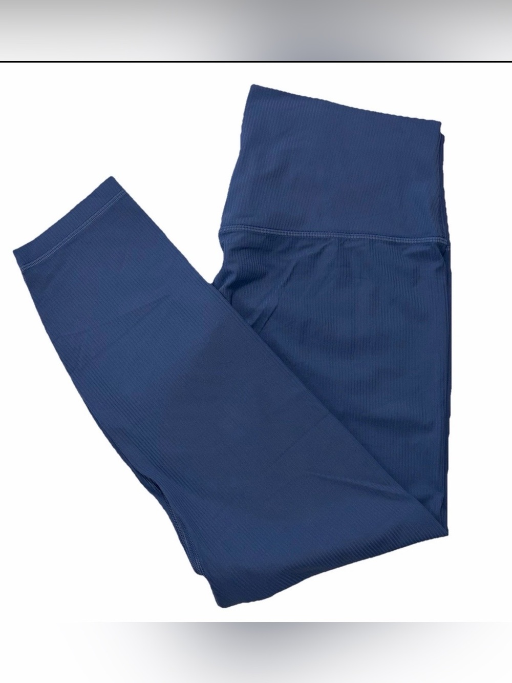 NWT LULULEMON SIZE 14 ALIGN RIBBED HIGH RISE 25ā PANT AUTHENTIC OASIS BLUE $98